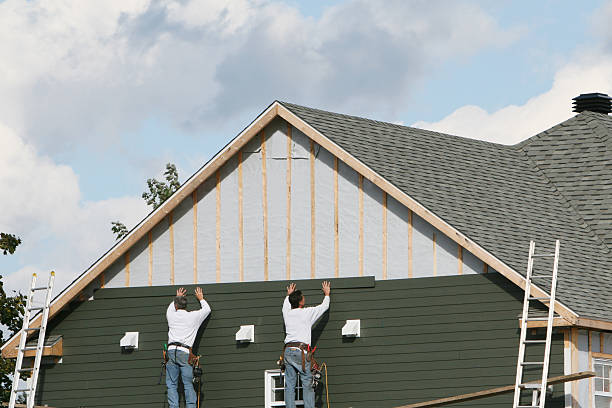 Professional Siding Contractor technician working in Six Mile, SC